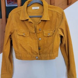 Yellow PacSun cropped jacket